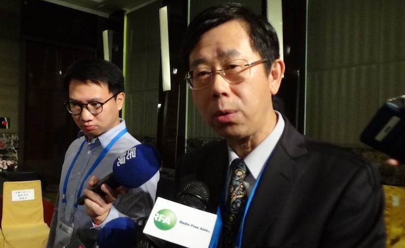 台湾调查局长吕文忠。(记者夏小华摄)