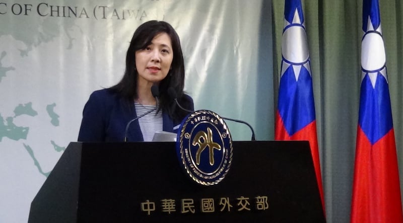 外交部副发言人欧江安。(记者夏小华摄)